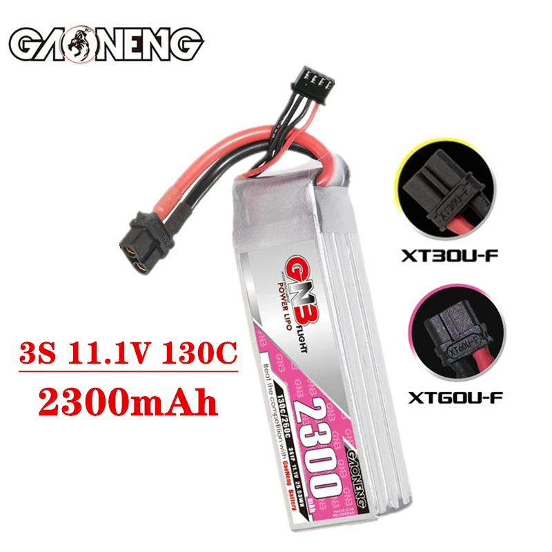 Max 260C GNB 3S 11.1V 2300mAh Lipo Battery For QAV Helicopter RC FPV Drone Parts With XT30/XT60 Plug 130C 11.1V Battery
Max 260C GNB 3S 11.1V 2300mAh Lipo Battery For QAV Helicopter RC FPV Drone Parts With XT30/XT60 Plug 130C 11.1V Battery