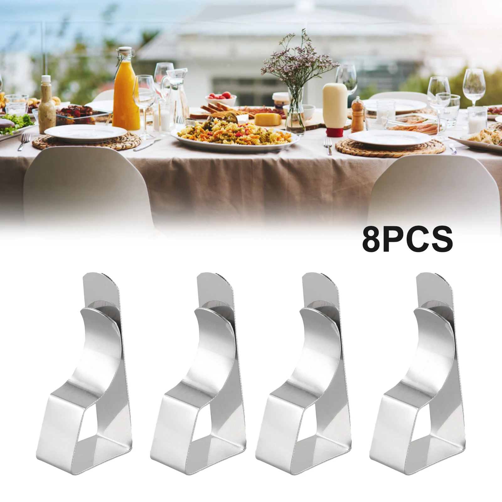 8Pcs Stainless Steel Tablecloth Clamps Tablecloth Clamps Holder Clip Table Cover Holder Clip Round Tablecloth Stable Clips Stora
8Pcs Stainless Steel Tablecloth Clamps Tablecloth Clamps Holder Clip Table Cover Holder Clip Round Tablecloth Stable Clips Stora