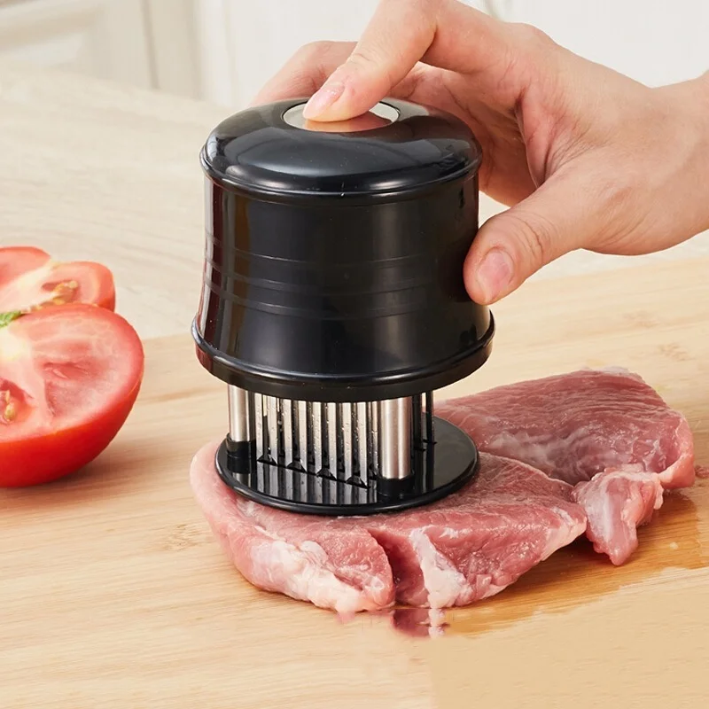Мясо Tenderizer 56 лезвий молоток для мяса с иглами для говяжьих стейков лезвия из нержавеющей стали Tender Steak инструмент для готовки кухонные аксес...
Мясо Tenderizer 56 лезвий молоток для мяса с иглами для говяжьих стейков лезвия из нержавеющей стали Tender Steak инструмент для готовки кухонные аксес...