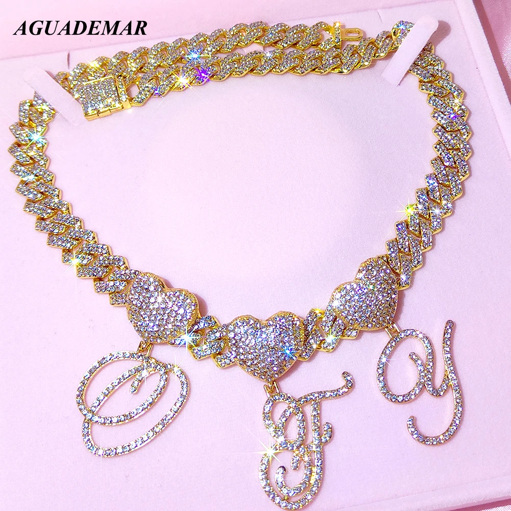 Hip Hop Bling 14mm Curb Cuban Link Chain For Women Iced Out Rhinestones Cursive Alphabet Pendant Cuban Necklaces Jewelry Gifts
Hip Hop Bling 14mm Curb Cuban Link Chain For Women Iced Out Rhinestones Cursive Alphabet Pendant Cuban Necklaces Jewelry Gifts