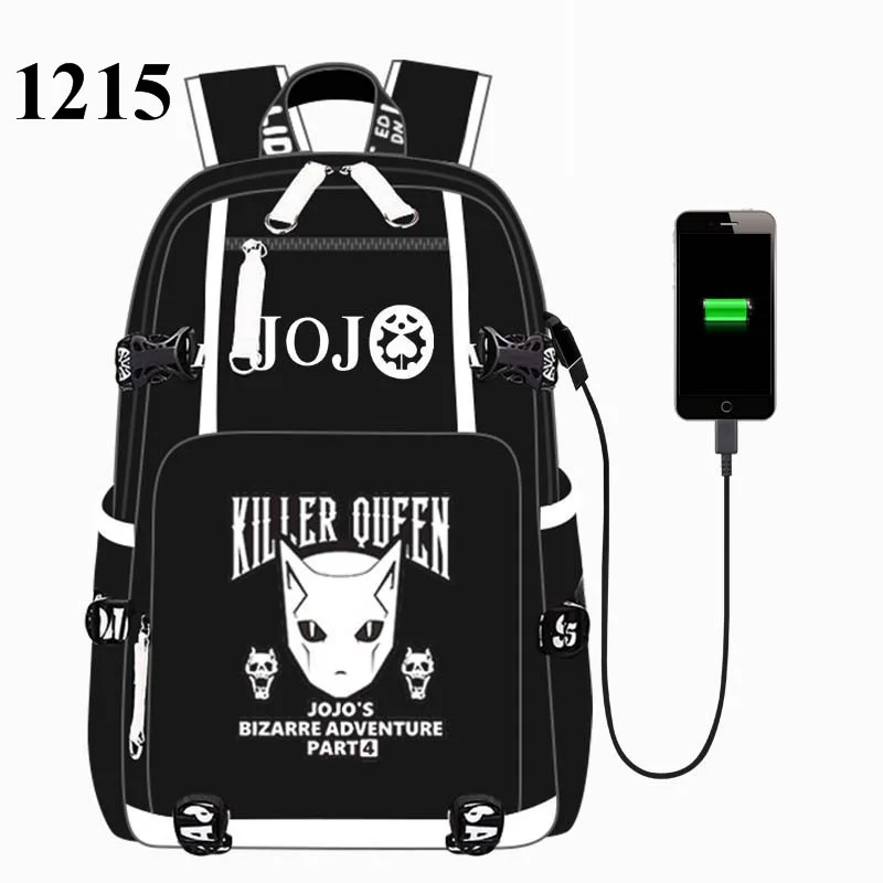 Black JoJo's Bizarre Adventur USB Port Backpack Bag School Book Students Outdoor Shoulder Book Bag Rucksack Cosplay
Black JoJo's Bizarre Adventur USB Port Backpack Bag School Book Students Outdoor Shoulder Book Bag Rucksack Cosplay