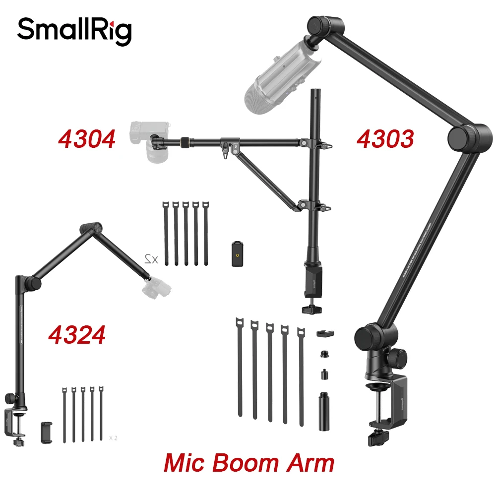 Рычаг микрофонной стрелы SmallRig 360° ° Вращающаяся подставка для микрофона с