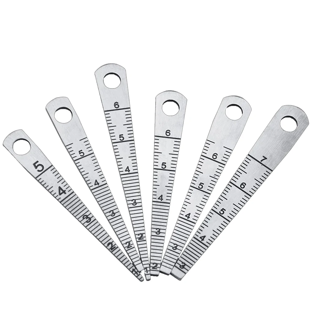 6pcs Inside Calliper Gap Bore Gauge Slope Gage Wedge Ruler Double Side Layout Tools Measuring Tapes Rulers
6pcs Inside Calliper Gap Bore Gauge Slope Gage Wedge Ruler Double Side Layout Tools Measuring Tapes Rulers
