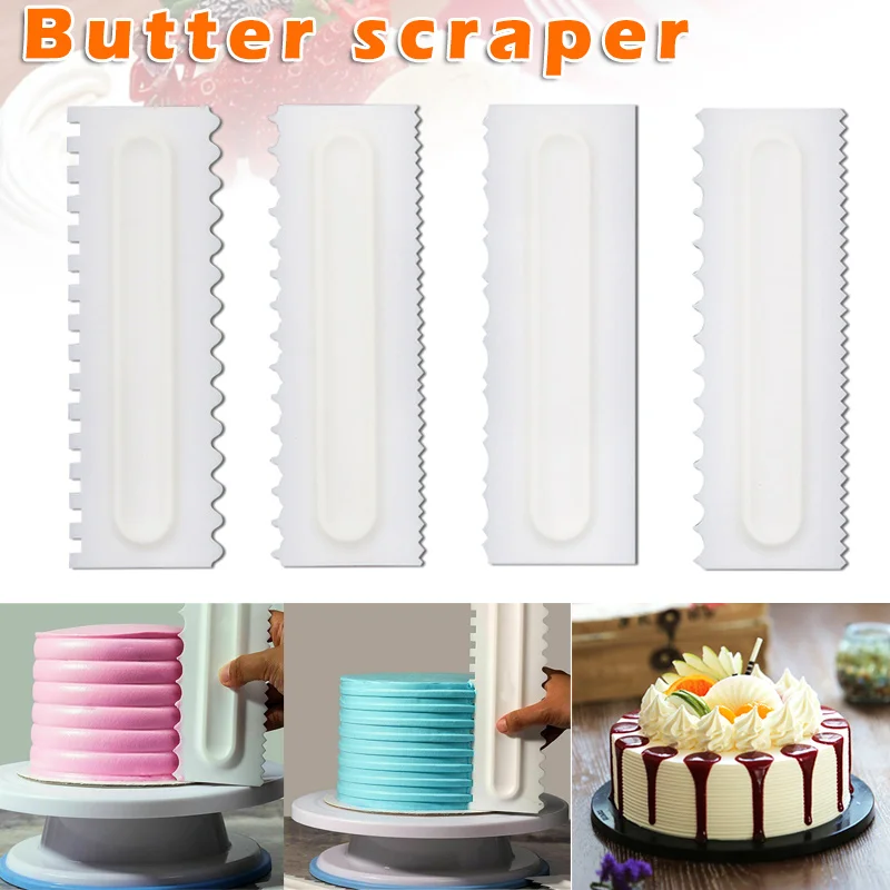 4pcs Cake Decorating Comb Icing Smoother Scraper Diy Cake Cream Pattern Decorating Scraper For Kitchen Fondant Modeling Tool
4pcs Cake Decorating Comb Icing Smoother Scraper Diy Cake Cream Pattern Decorating Scraper For Kitchen Fondant Modeling Tool
