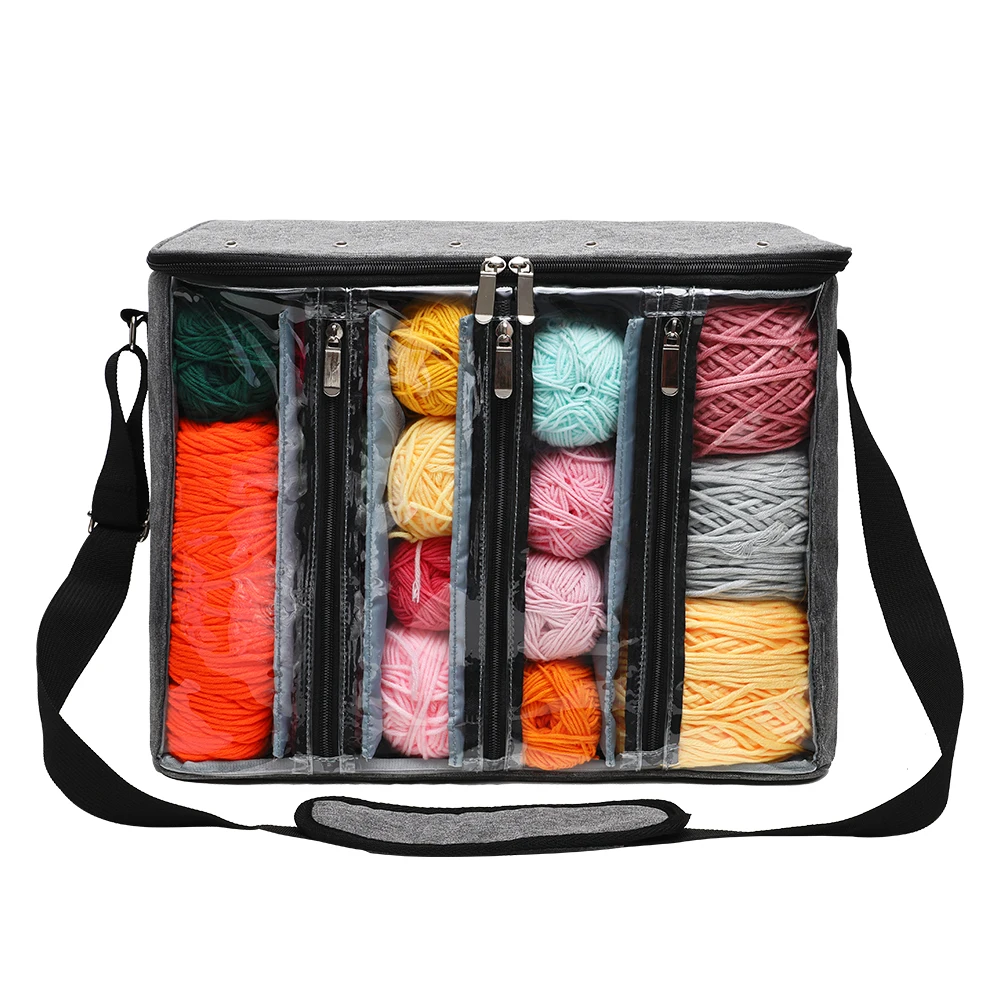 New Visible Yarn Storage Bag With Shoulder Strap 600D Oxford Cloth Knitting Tote Bag Waterproof Crochet Hooks Knitting Bags 2022
New Visible Yarn Storage Bag With Shoulder Strap 600D Oxford Cloth Knitting Tote Bag Waterproof Crochet Hooks Knitting Bags 2022
