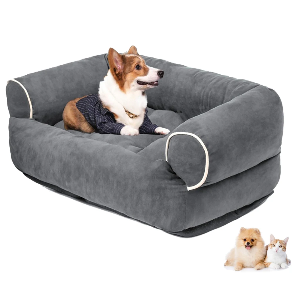 

Winter Warm Large Dog Sofa Bed Dog Kneel Cat Mats House Cushion Pet Sleeping Sofa Beds Mat for Large and Small Dog