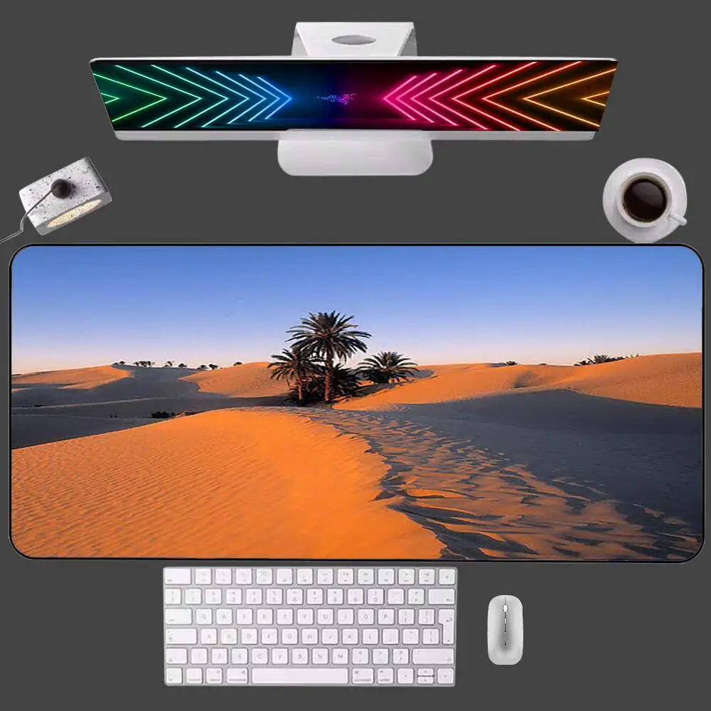 

Desert Wallpaper Mouse Pad 100x50 Large PC Computer Gamer Gaming Accessories Scenery xxl Mousepad Keyboard Desk Mat Carpet Table