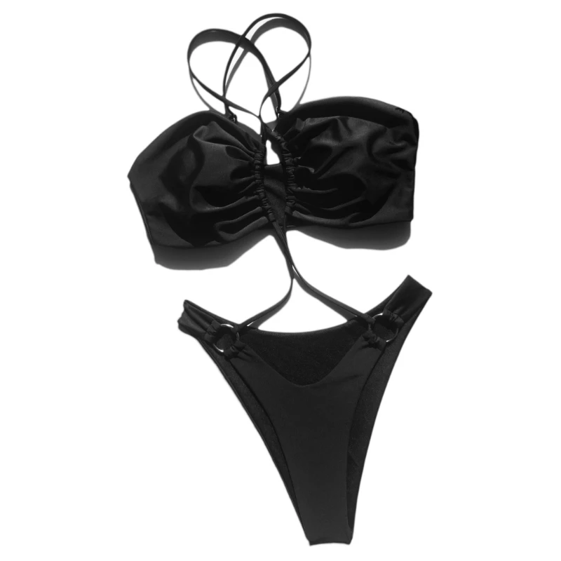H58D Womens Straps One Piece Bathing Suit Swimsuits Cheeky High Cut Monokini Bikinis
H58D Womens Straps One Piece Bathing Suit Swimsuits Cheeky High Cut Monokini Bikinis