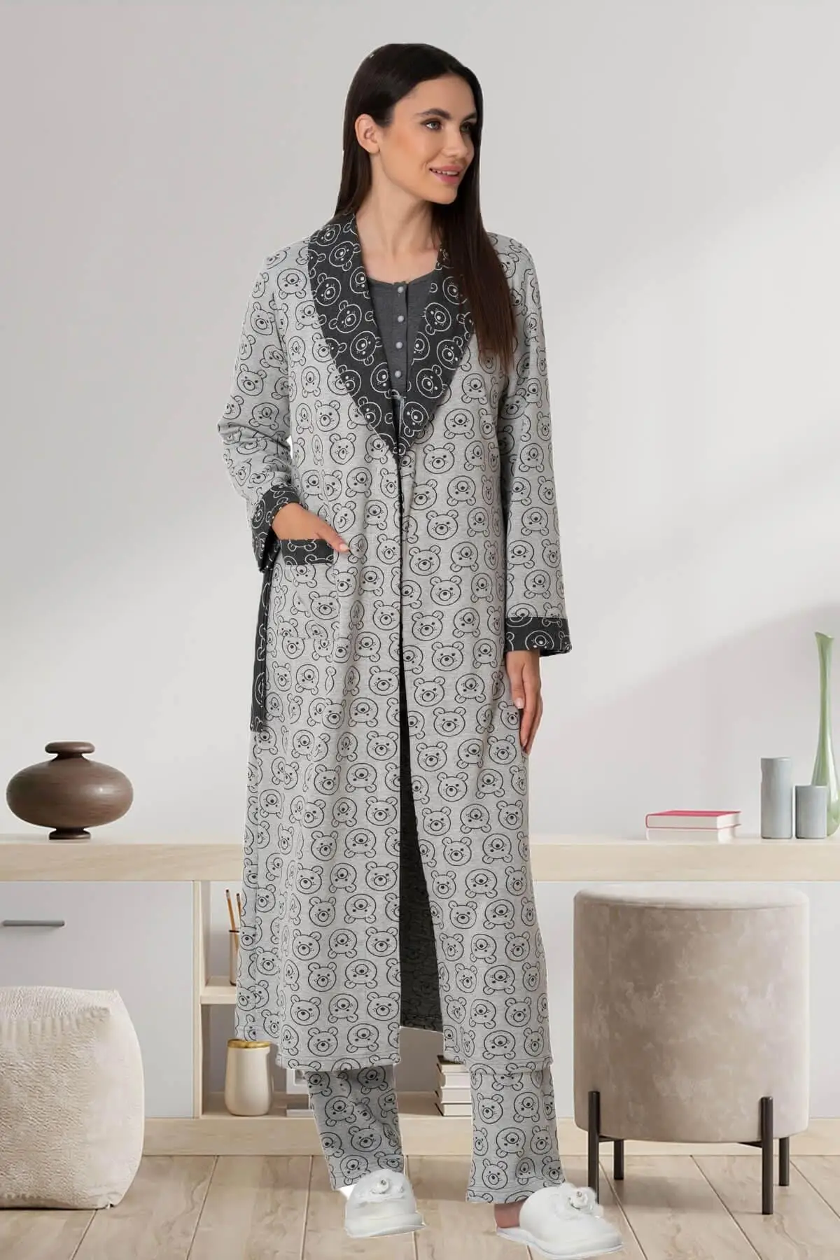 Dressing Gown Mecit Teddy Bear Single 5530 Fashion Robe Robe Robe Robe Sexy Peignoir Kimono Bride Sleepwear Night Gown
Dressing Gown Mecit Teddy Bear Single 5530 Fashion Robe Robe Robe Robe Sexy Peignoir Kimono Bride Sleepwear Night Gown