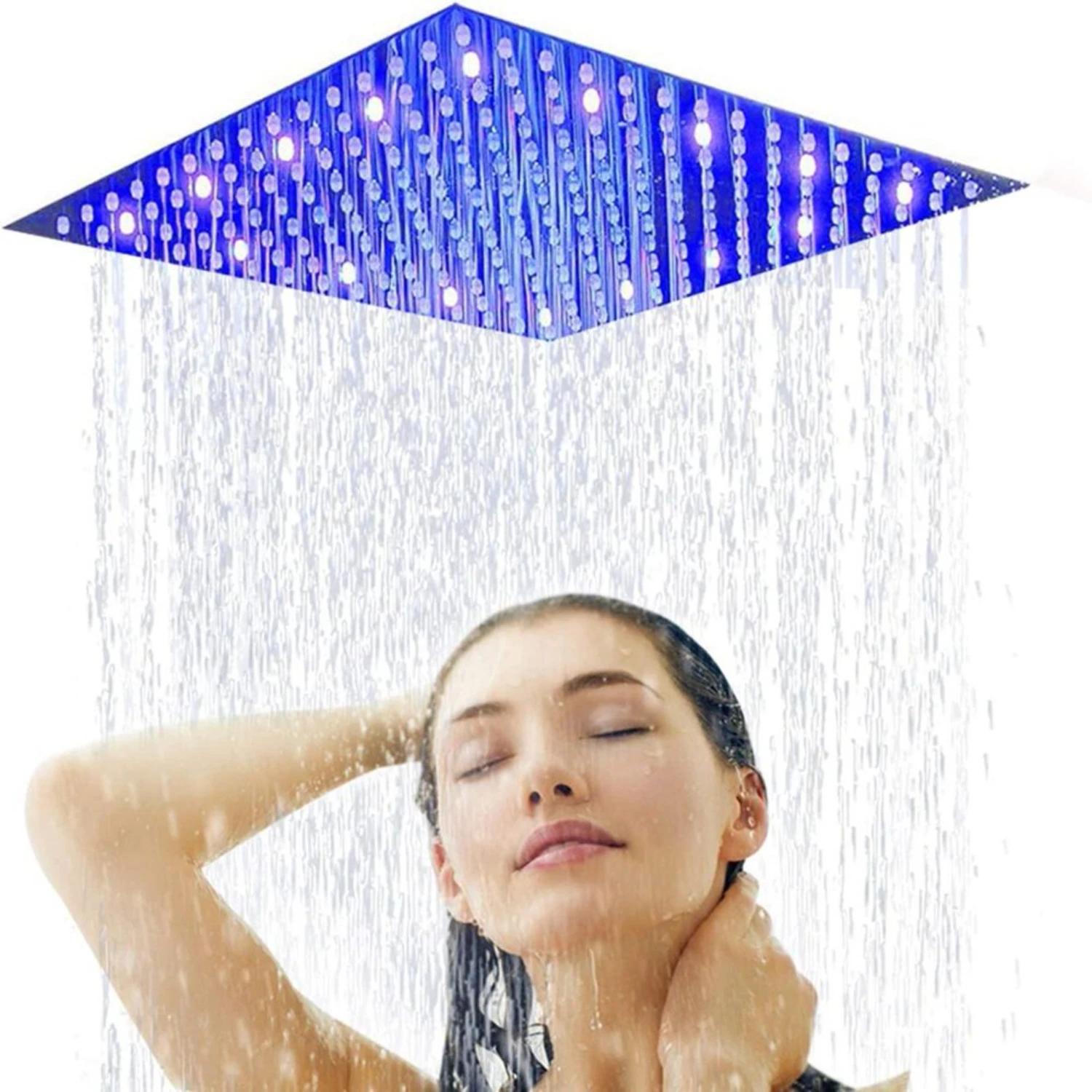 10 inch Brushed Nickel LED Shower Faucet Square Ultra Thin Rainfall Sprayer Head
10 inch Brushed Nickel LED Shower Faucet Square Ultra Thin Rainfall Sprayer Head
