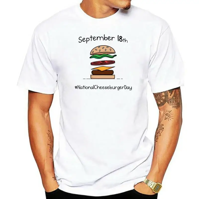 Happy National Cheeseburger Day September 18Th T-Shirt White-Grey For Men-Women Retro O Neck Tee Shirt
Happy National Cheeseburger Day September 18Th T-Shirt White-Grey For Men-Women Retro O Neck Tee Shirt