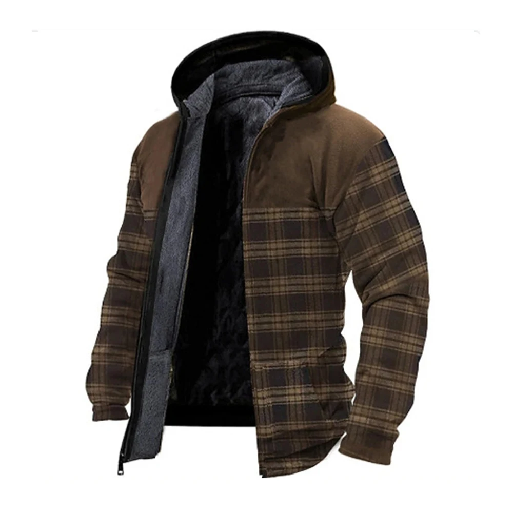 Men Fleece Quilted Lined Zip Pocket Warm Hoodie Loose Print Jacket Hood Coat Sweatshirt Long Sleeve Cardigan Parka Coat Outwear
Men Fleece Quilted Lined Zip Pocket Warm Hoodie Loose Print Jacket Hood Coat Sweatshirt Long Sleeve Cardigan Parka Coat Outwear
