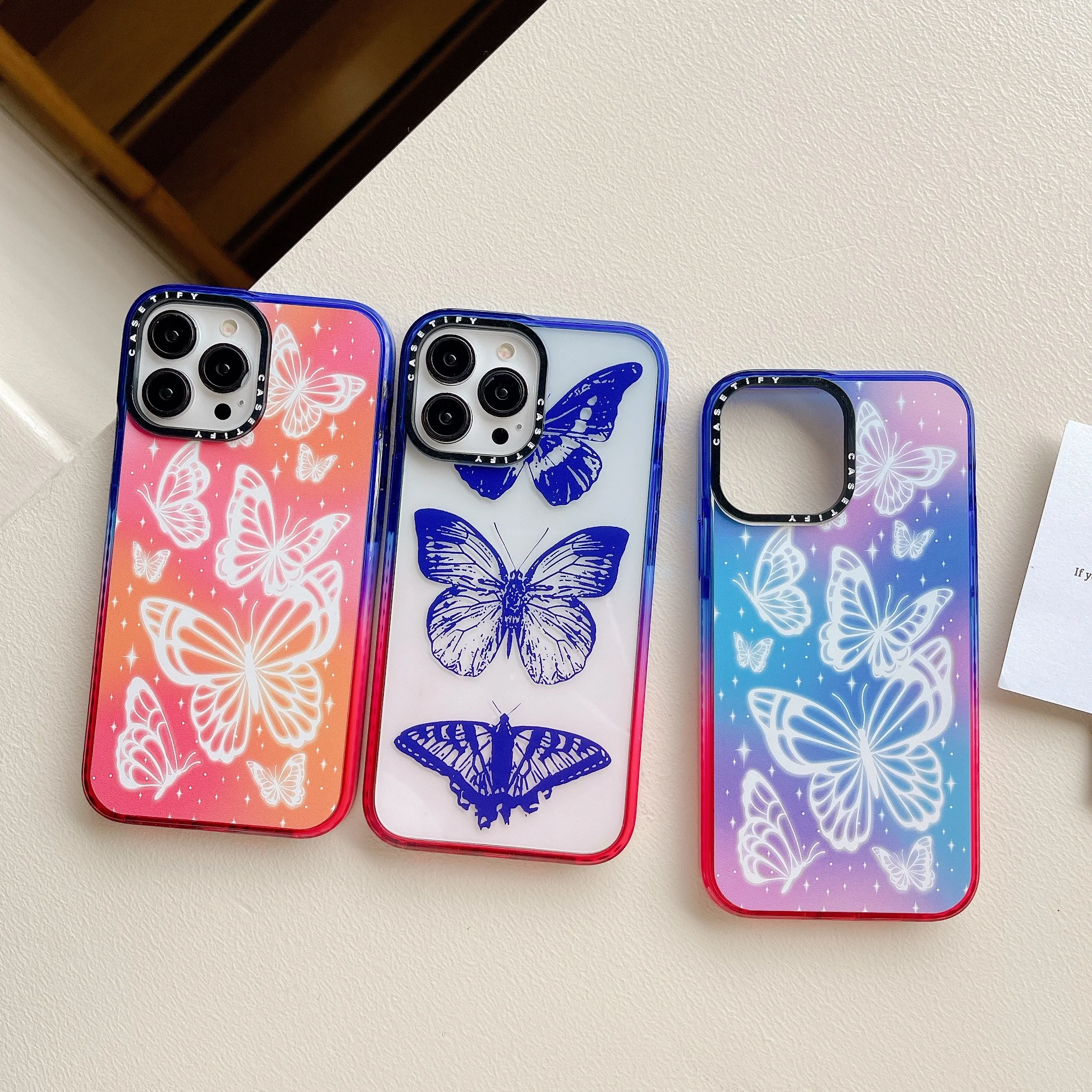 Trendy Colorful Aurora Butterfly Phone Cases for IPhone 14 13 12 11 Pro Max Fashion Cartoon Transparent Painting
Trendy Colorful Aurora Butterfly Phone Cases for IPhone 14 13 12 11 Pro Max Fashion Cartoon Transparent Painting