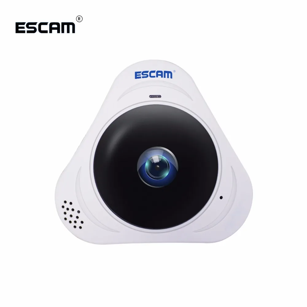 

ESCAM Q8 HD 960P 1.3MP 360 Degree Panoramic Monitor Fisheye WIFI IR Infrared Camera VR Camera With Two Way Audio Sold By Anpwoo