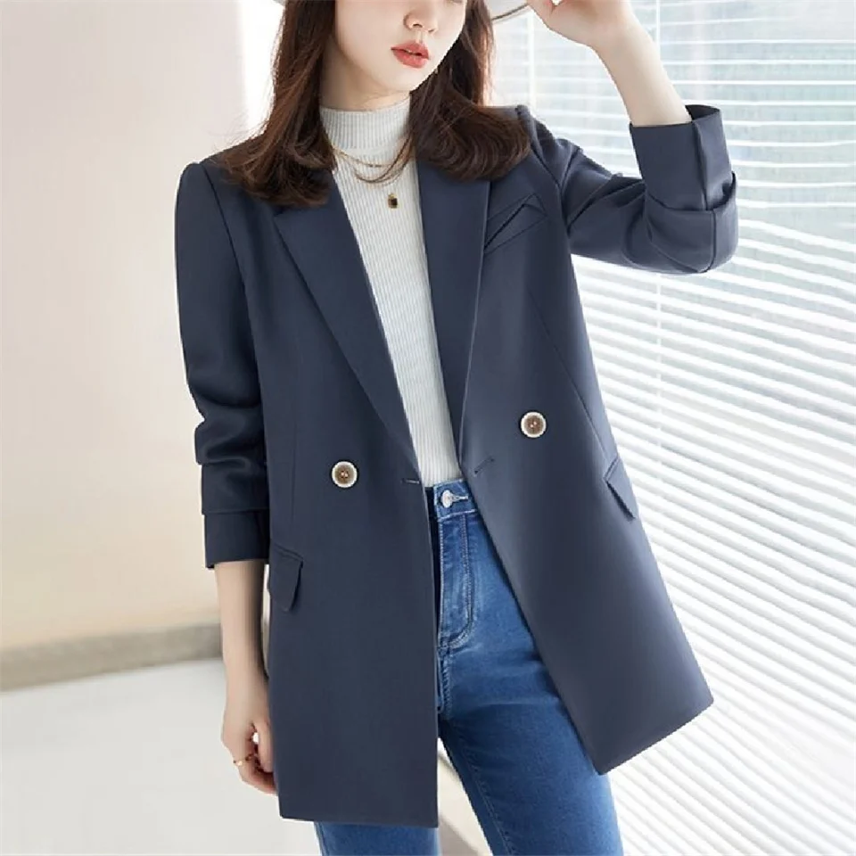 Spring Long Career Women Blazer Fashion Casual Slim Jacket Business Office Lady Coat Female Casual Femme Chic Tops
Spring Long Career Women Blazer Fashion Casual Slim Jacket Business Office Lady Coat Female Casual Femme Chic Tops