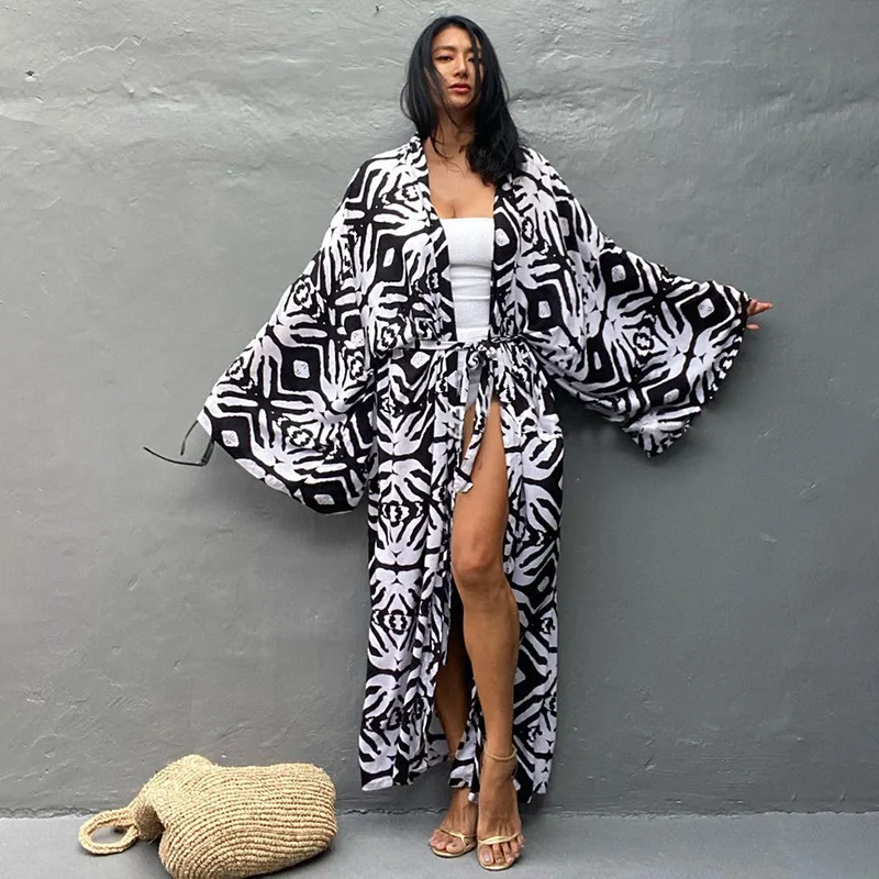 2023 Summer Beach Cover Ups for Women African Clothing Flower Print Lace Up Cardigan Sunscreen Coat Swimwear Outwear
2023 Summer Beach Cover Ups for Women African Clothing Flower Print Lace Up Cardigan Sunscreen Coat Swimwear Outwear