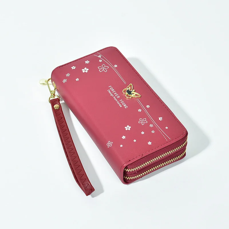 Long women's new wrist with large capacity handbag printed soft leather double zipper mobile phone bag for women
Long women's new wrist with large capacity handbag printed soft leather double zipper mobile phone bag for women