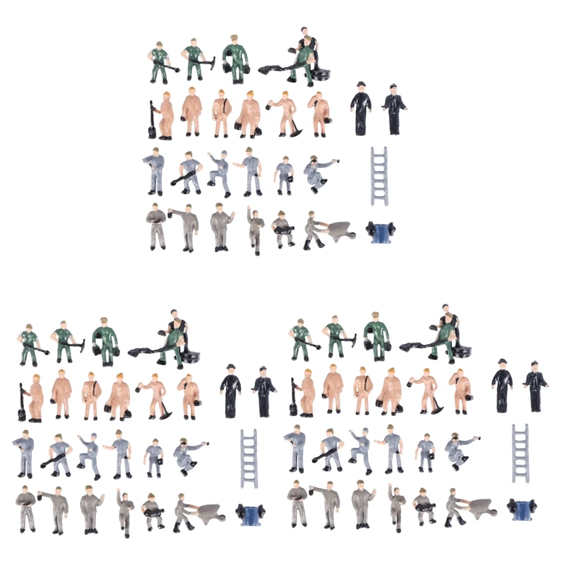 75Pcs 1:87 Figurines Painted Figures Miniatures Of Railway Workers With Bucket And Ladder
75Pcs 1:87 Figurines Painted Figures Miniatures Of Railway Workers With Bucket And Ladder