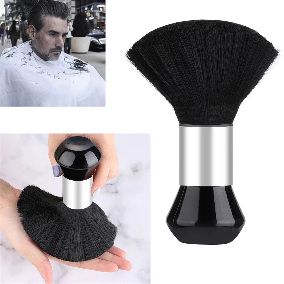 High Quality Black Cosmetic Hairdressing Sweeping Neck Hair Cleaning Duster Hair Cutting Brush For Barbershop Hair Cut Brush
High Quality Black Cosmetic Hairdressing Sweeping Neck Hair Cleaning Duster Hair Cutting Brush For Barbershop Hair Cut Brush