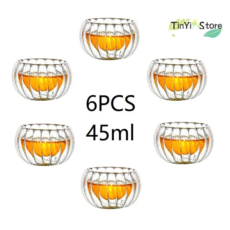 50ml Double Wall Glass Cup Transparent Handmade Heat Resistant Beer Tea Drink Kungfu Teacup MINI Whisky Cup Espresso Coffee Cups
50ml Double Wall Glass Cup Transparent Handmade Heat Resistant Beer Tea Drink Kungfu Teacup MINI Whisky Cup Espresso Coffee Cups