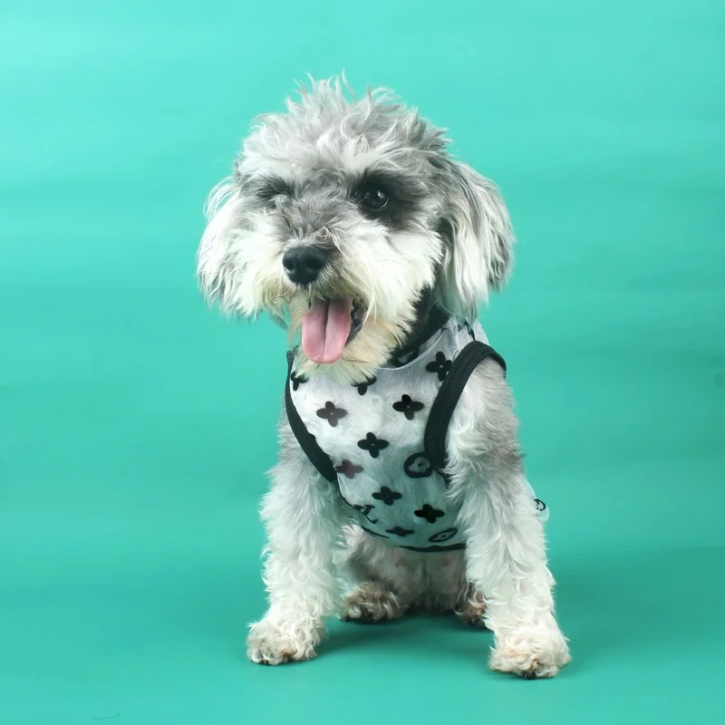 Pet Vest Tide Brand Mesh Clothes Black Presbyopia Dog Clothes Teddy Schnauzer Summer Breathable Pet Clothes
Pet Vest Tide Brand Mesh Clothes Black Presbyopia Dog Clothes Teddy Schnauzer Summer Breathable Pet Clothes