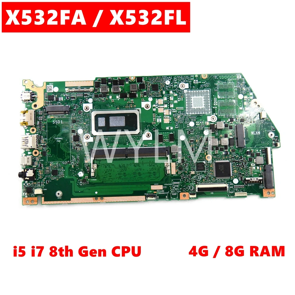 Процессор X532FA i5 i7 8-го поколения, ОЗУ 4 ГБ/8 ГБ, штатив, S15 S532F X532 X532F X532FL X532, тест материнской платы ноутбука
Процессор X532FA i5 i7 8-го поколения, ОЗУ 4 ГБ/8 ГБ, штатив, S15 S532F X532 X532F X532FL X532, тест материнской платы ноутбука