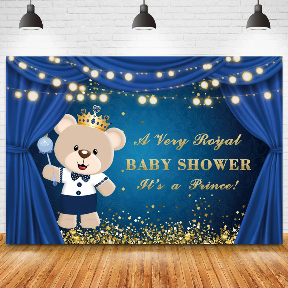 Baby Shower Backdrops Photography Blue Curtain Royal Little Prince Birthday Party Crown Decoration Poster Background Photocall
Baby Shower Backdrops Photography Blue Curtain Royal Little Prince Birthday Party Crown Decoration Poster Background Photocall