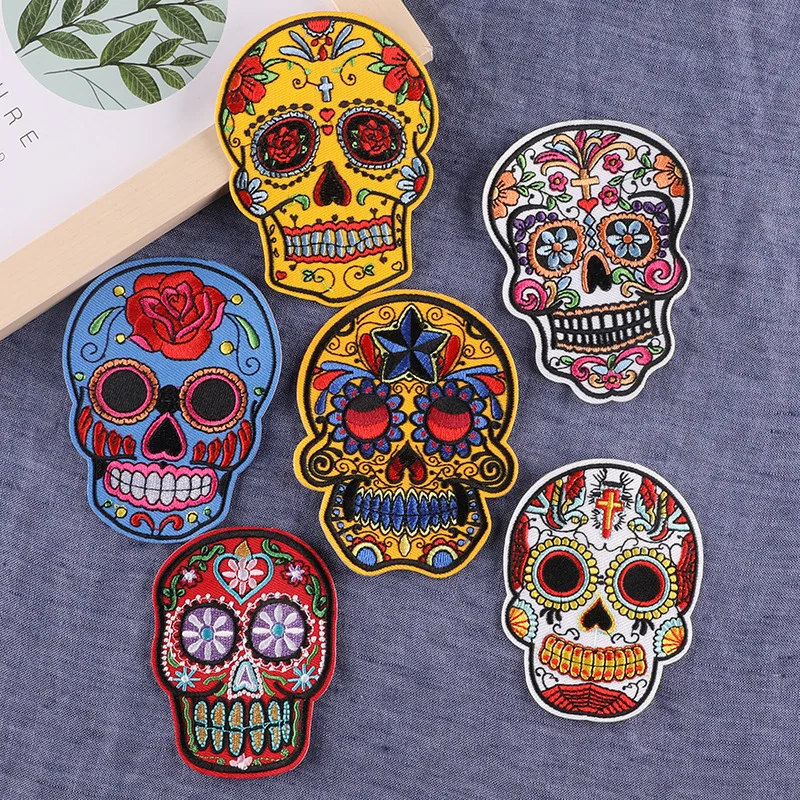 Embroidered Badge Round Skull Cloth Shoes and Hats Bags Embroidered Punk Wind Funny Clothing Shoes Hats Diy Patch
Embroidered Badge Round Skull Cloth Shoes and Hats Bags Embroidered Punk Wind Funny Clothing Shoes Hats Diy Patch