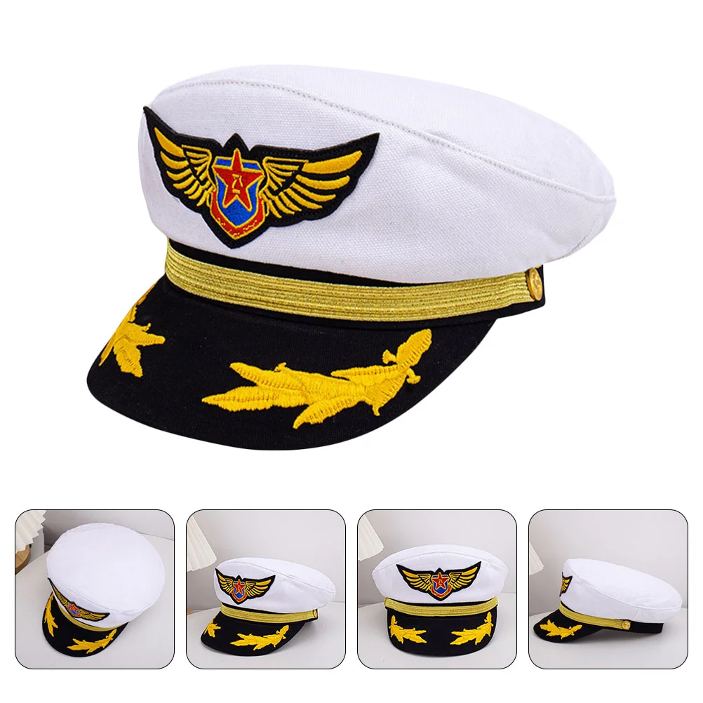 Navy Cap Trendy Hats Cosplay Captain Hat Boating Fun Hat Cotton Captain Hat Adult Kids Child Stage Performance Captain Hat
Navy Cap Trendy Hats Cosplay Captain Hat Boating Fun Hat Cotton Captain Hat Adult Kids Child Stage Performance Captain Hat