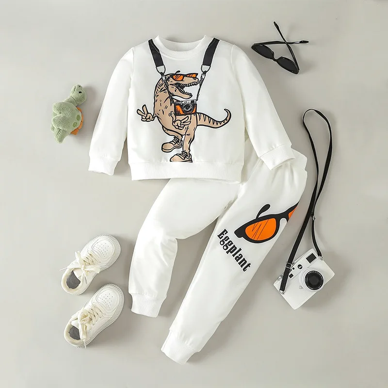 2Pcs Autumn New Baby Boy Outfit Kids Clothes Fashion Long Sleeve Print Sweatshirt Tops Pants Set Toddler Tracksuit
2Pcs Autumn New Baby Boy Outfit Kids Clothes Fashion Long Sleeve Print Sweatshirt Tops Pants Set Toddler Tracksuit