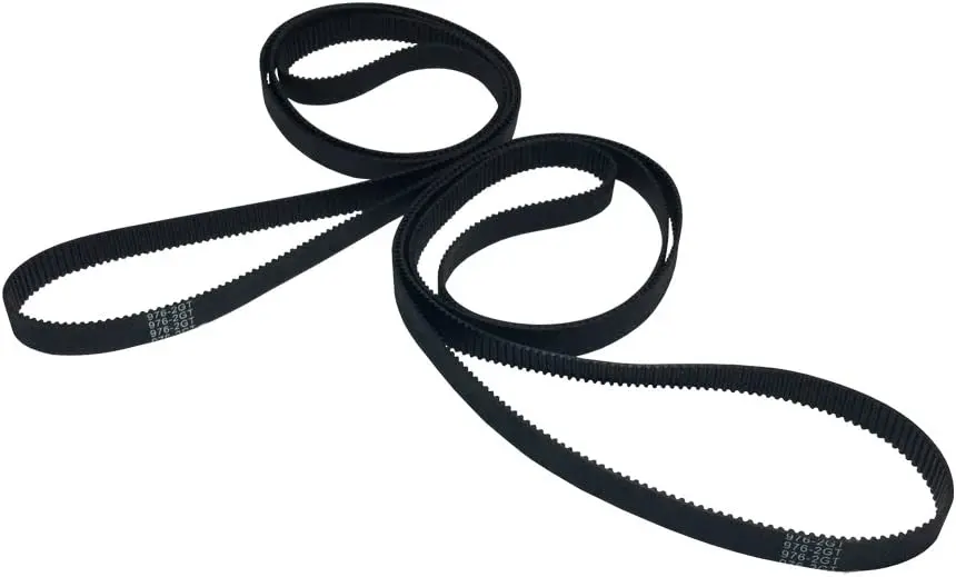 Motor Belts 976-2GT-9 Rubber Timing Belt L=976mm W=9mm 488 Teeth in Closed Loop for 3D Printer Parts Pack of 2pcs
Motor Belts 976-2GT-9 Rubber Timing Belt L=976mm W=9mm 488 Teeth in Closed Loop for 3D Printer Parts Pack of 2pcs