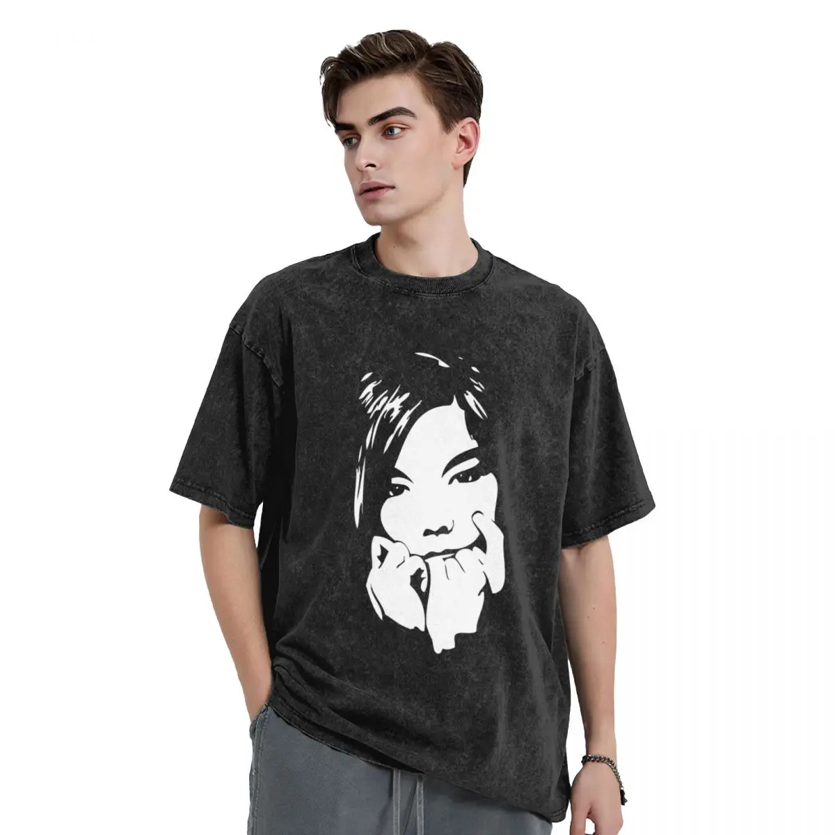 Streetwear Washed T-Shirt Retro Bjork Fan Art Casual T Shirts Bjork Hippie Tee Shirt for Mens Summer Y2K Fun Design Tees
Streetwear Washed T-Shirt Retro Bjork Fan Art Casual T Shirts Bjork Hippie Tee Shirt for Mens Summer Y2K Fun Design Tees