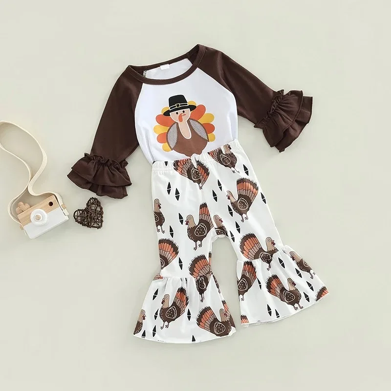 2022 Kids Girl Animal Printed Clothes Set Infant Girls Flared Sleeves T-shirt Tops and Bell-bottomed Pants Toddler Casual Outfit
2022 Kids Girl Animal Printed Clothes Set Infant Girls Flared Sleeves T-shirt Tops and Bell-bottomed Pants Toddler Casual Outfit