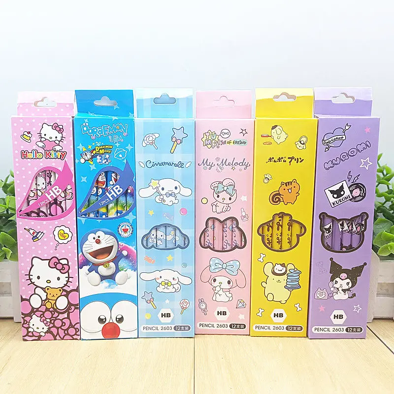 Карандаш Sanrio Kawaii, милый карандаш Hellokittys Kuromi My Melody Cinnamoroll, мультяшный персонаж, канцелярские принадлежности для детей, подарки
Карандаш Sanrio Kawaii, милый карандаш Hellokittys Kuromi My Melody Cinnamoroll, мультяшный персонаж, канцелярские принадлежности для детей, подарки