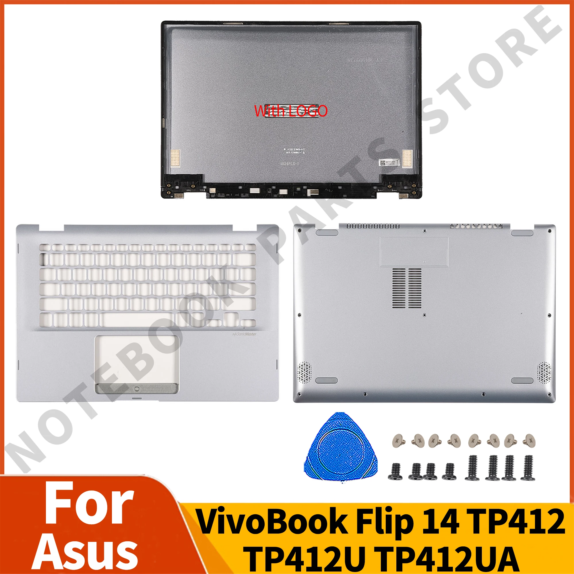 New Notebook Parts For Asus VivoBook Flip 14 TP412 TP412F TP412U TP412UA LCD Back Cover Palmrest Bottom Case Replacement
New Notebook Parts For Asus VivoBook Flip 14 TP412 TP412F TP412U TP412UA LCD Back Cover Palmrest Bottom Case Replacement