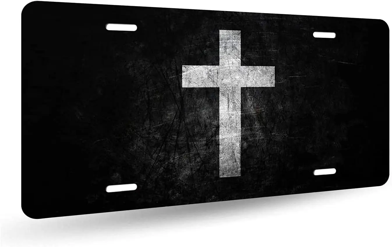 Jesus Cross Design License Plate Christian Peace Decor Aluminum Car Front License Plate Metal Car Plate Covers for Women Men
Jesus Cross Design License Plate Christian Peace Decor Aluminum Car Front License Plate Metal Car Plate Covers for Women Men