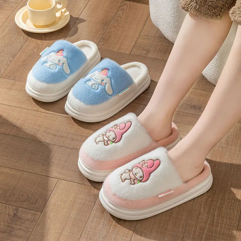 23 Sanrio Kuromi Children Slippers Anime Figure My Melody Winter Kids Shoes Anti-Slip Plush Keep Warm Cute Cartoon Hot New Style
23 Sanrio Kuromi Children Slippers Anime Figure My Melody Winter Kids Shoes Anti-Slip Plush Keep Warm Cute Cartoon Hot New Style