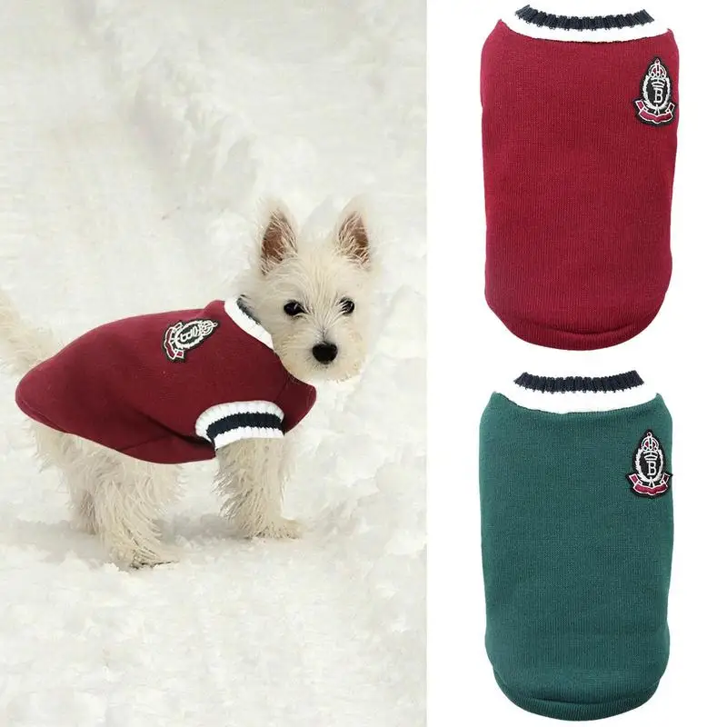 Pet Knitted Clothes Soft Winter Dog Sweaters With Air Permeability Lightweight Warm Dog Thick V Neck College Style Pullover
Pet Knitted Clothes Soft Winter Dog Sweaters With Air Permeability Lightweight Warm Dog Thick V Neck College Style Pullover