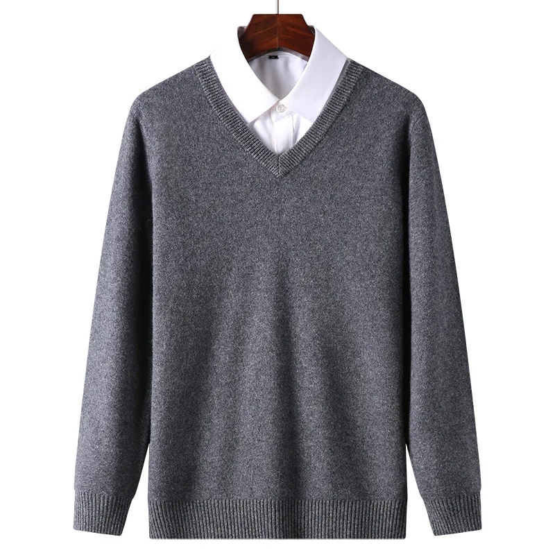 Cotton Blend Classic V-Neck Sweater Men Pullover 2021 Autumn Winter Work Casual All-match Knitted Jumper Jersey Hombre
Cotton Blend Classic V-Neck Sweater Men Pullover 2021 Autumn Winter Work Casual All-match Knitted Jumper Jersey Hombre