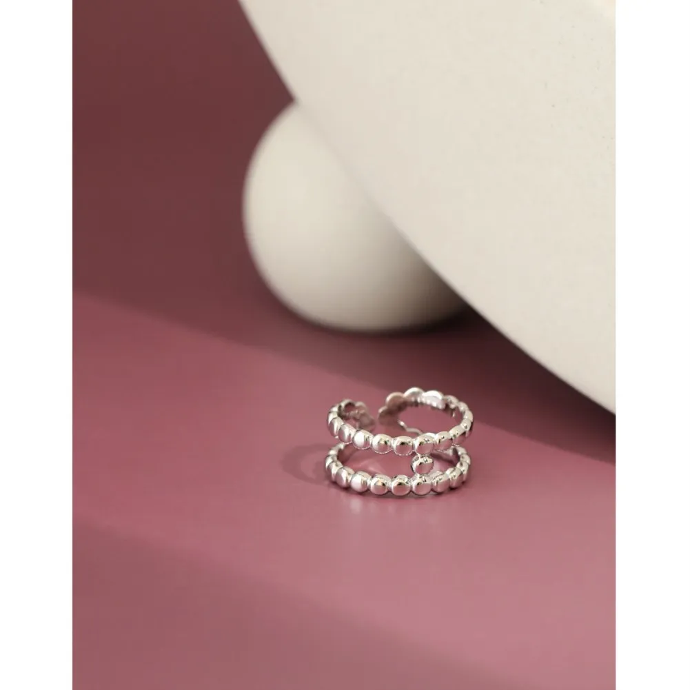 47 Korean Edition Sterling Silver Ring Ins Temperament Simple Multi-bead Double-layer Open Ring Female Versatile Silver Ring
47 Korean Edition Sterling Silver Ring Ins Temperament Simple Multi-bead Double-layer Open Ring Female Versatile Silver Ring