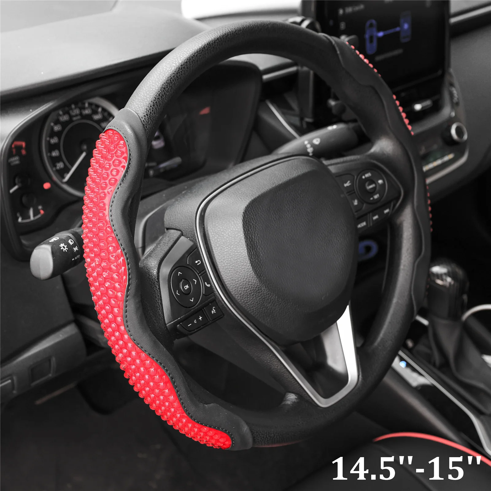 1 Pair Gel Steering Wheel Cover Booster Buckle Design Anti-skid Protector Ultra-thin Universal for Car Truck SUV Jeep
1 Pair Gel Steering Wheel Cover Booster Buckle Design Anti-skid Protector Ultra-thin Universal for Car Truck SUV Jeep