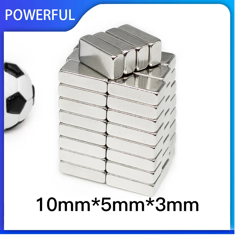 20~500PCS 10x5x3mm Small Block Magnets 10mm x 5mm x 3mm Strong N35 Quadrate Neodymium Permanent Magnet Sheet 10*5*3mm
20~500PCS 10x5x3mm Small Block Magnets 10mm x 5mm x 3mm Strong N35 Quadrate Neodymium Permanent Magnet Sheet 10*5*3mm