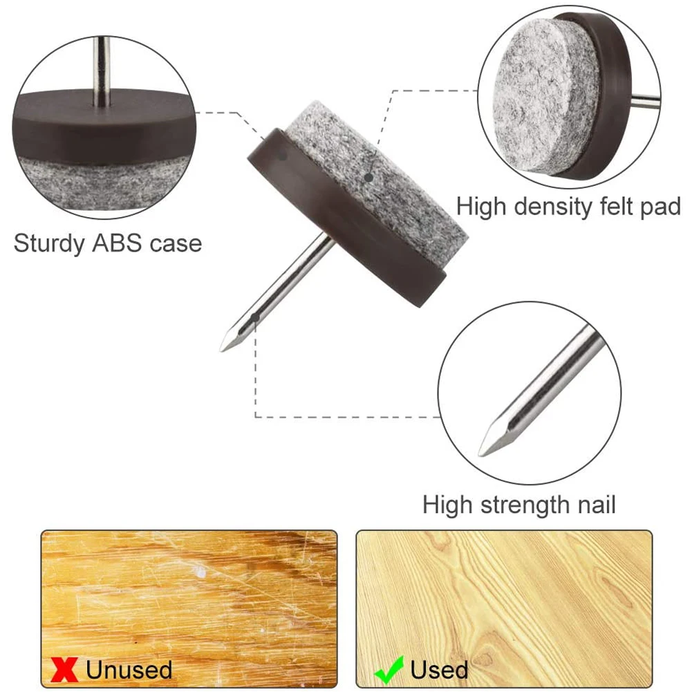 For Non-Slip Chair Glides Leg Felt Pads 50Pcs Chairs Suitable For Tables Felt Plastic Best Price Brand New Brown
For Non-Slip Chair Glides Leg Felt Pads 50Pcs Chairs Suitable For Tables Felt Plastic Best Price Brand New Brown