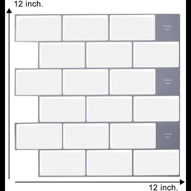 3d Wall Tile Sticker Waterproof Self-Adhesive Vinyl Peel And Stick Backsplash Kitchen Bathroom Decoration Wallpaper 12*12 Inch
3d Wall Tile Sticker Waterproof Self-Adhesive Vinyl Peel And Stick Backsplash Kitchen Bathroom Decoration Wallpaper 12*12 Inch