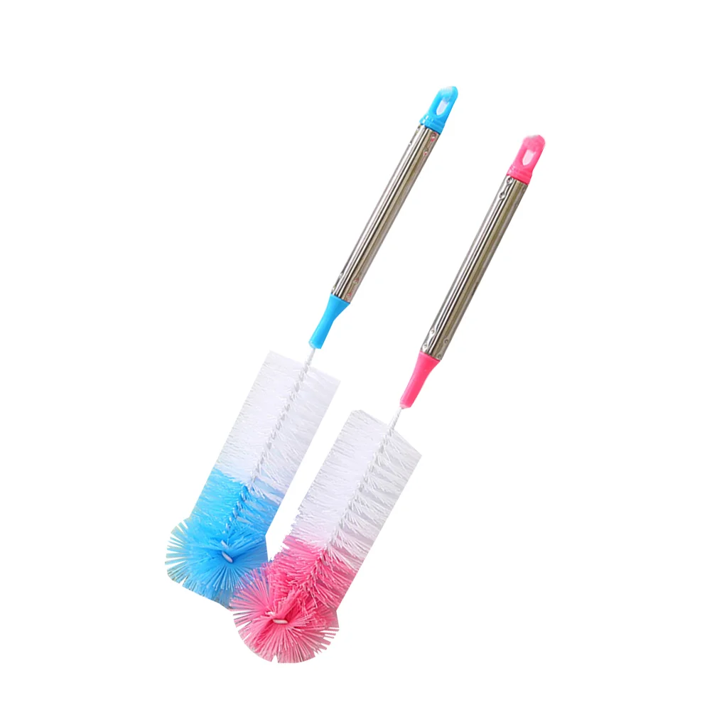 2pcs Cup Brushes with Long Handle Cleaner Flexible Colorful Round Heads with Stainless Steel Handle for Washing Baby Water
2pcs Cup Brushes with Long Handle Cleaner Flexible Colorful Round Heads with Stainless Steel Handle for Washing Baby Water