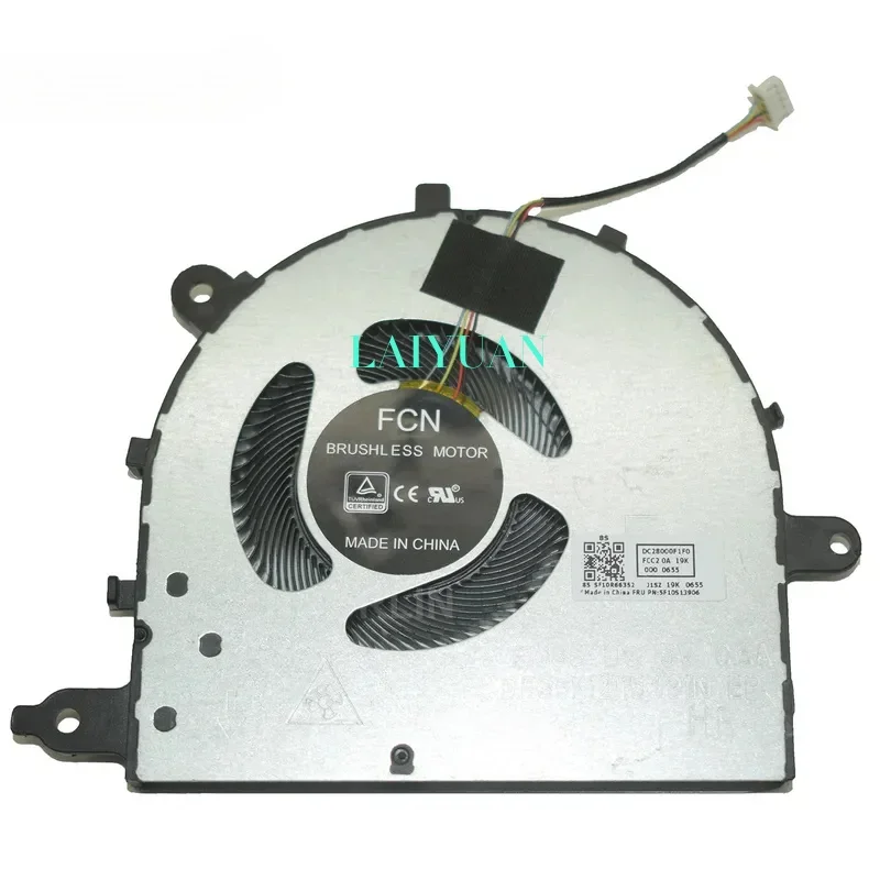 5F10S13906 Новый системный вентилятор для Ideapad 5-15IIL05 81YK 5-15ARE05 81YQ 5-15ITL05