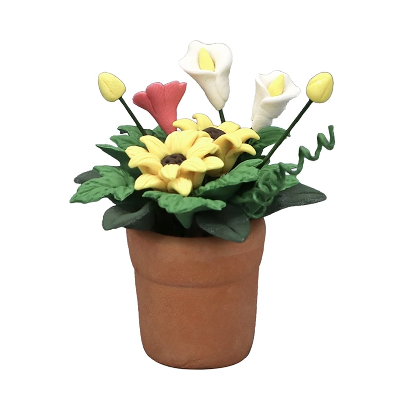 1/12 Dollhouse Miniature Flowers Bonsai Mini Potted Plant Flowers Pot Mini Flowers Pot Decor Landscape Accessories
1/12 Dollhouse Miniature Flowers Bonsai Mini Potted Plant Flowers Pot Mini Flowers Pot Decor Landscape Accessories