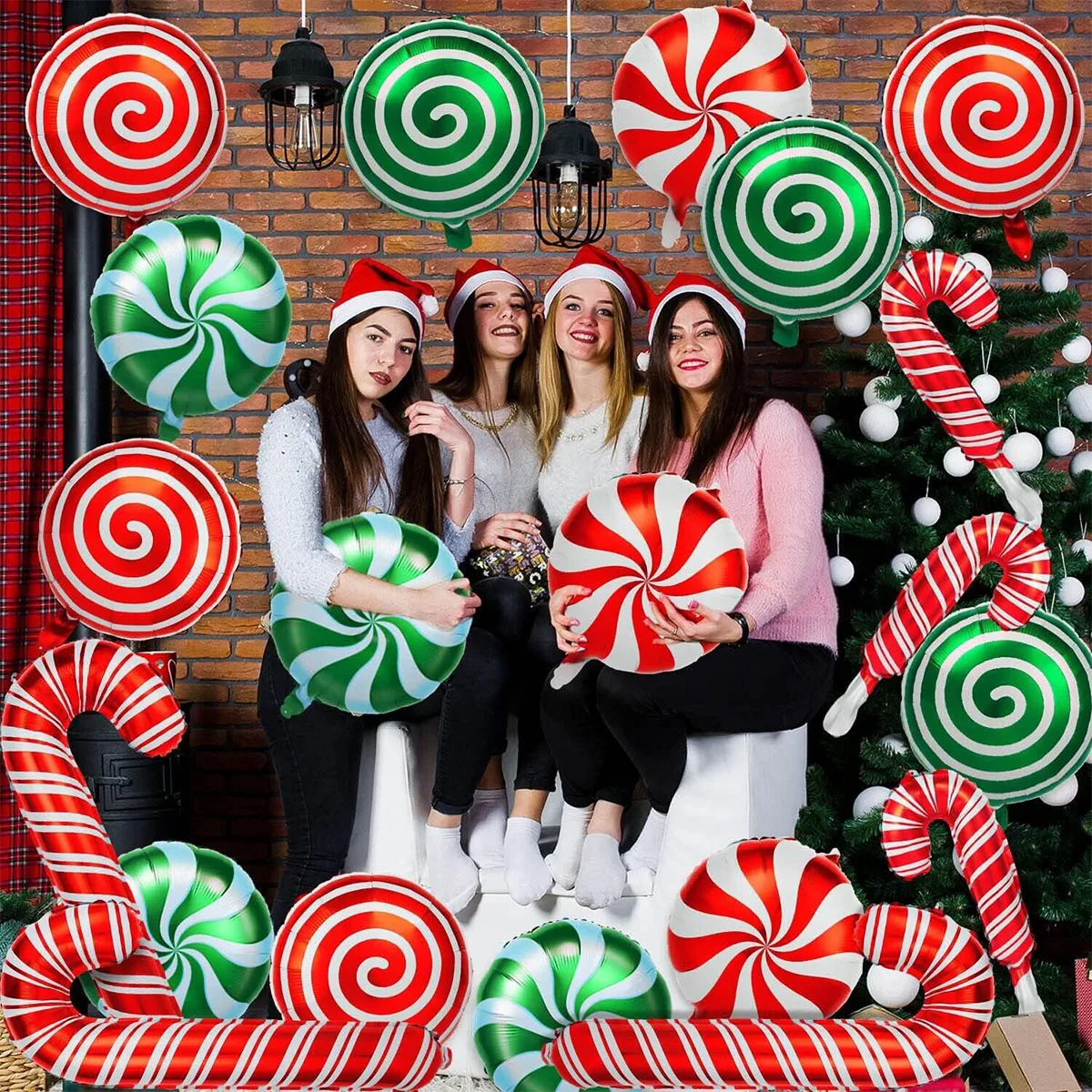 36pcs Christmas Balloon Garland Candy Crutch Foil Balloons for Christmas Decorations New Year Party Supplies
36pcs Christmas Balloon Garland Candy Crutch Foil Balloons for Christmas Decorations New Year Party Supplies