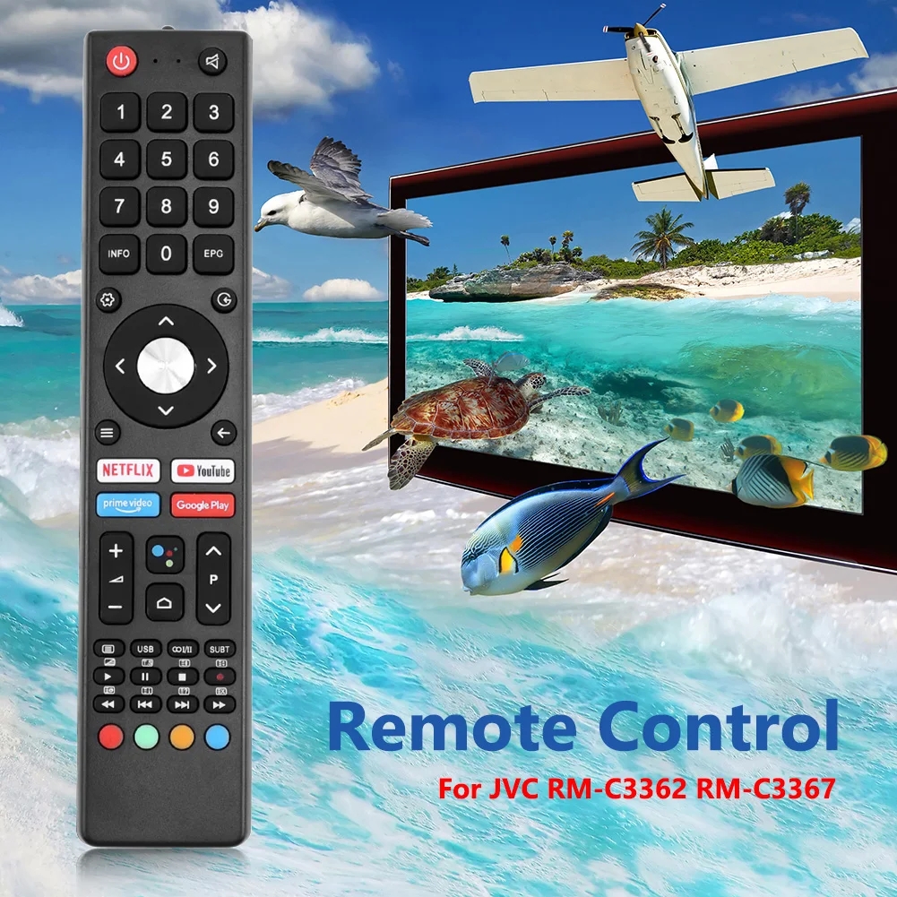 Пульт дистанционного управления для JVC RM-C3362 RM-C3367 RM-C3407 LT-32N3115A LT-40N5115A LT-50N7115A LCD для Android TV New TV Stick
Пульт дистанционного управления для JVC RM-C3362 RM-C3367 RM-C3407 LT-32N3115A LT-40N5115A LT-50N7115A LCD для Android TV New TV Stick