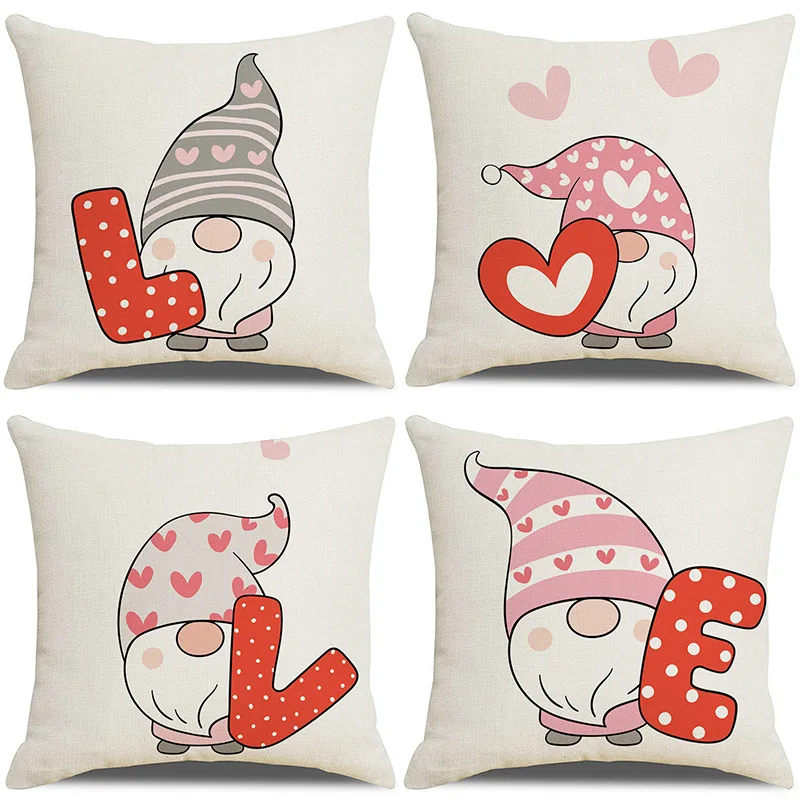 New Cartoon Printed Valentine's Day Letters Cushion Cover Decorative Pillow Decor Home Throw Pillowcase for Sofa Home Decoration
New Cartoon Printed Valentine's Day Letters Cushion Cover Decorative Pillow Decor Home Throw Pillowcase for Sofa Home Decoration